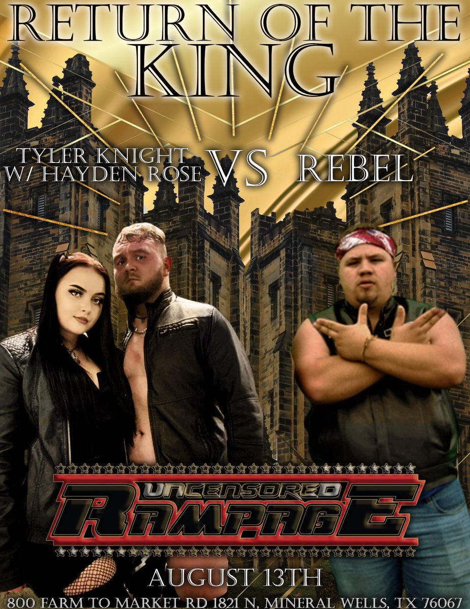 DamonSmith34's tweet photo. Rampage Uncensored
Tomorrow night we change the opinion of Pro Wrestling in Mineral Wells Texas. YOU the fans in Ram Country asked for it. 
Careful what you wish for..... https://t.co/5Yy3tQMv2m