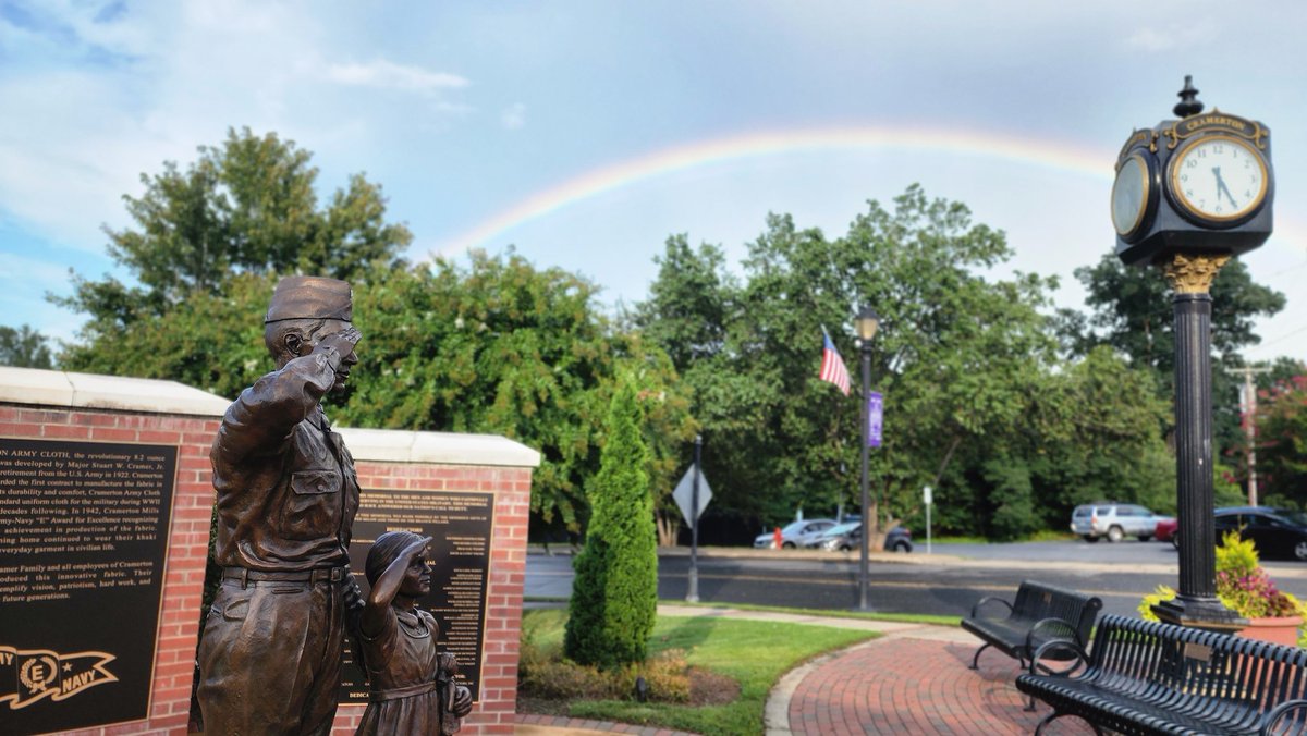 BWAinCLT's tweet photo. @wxbrad decent rainbow after severe thunderstorm warning in Cramerton 👍 https://t.co/oQBecmxV4J