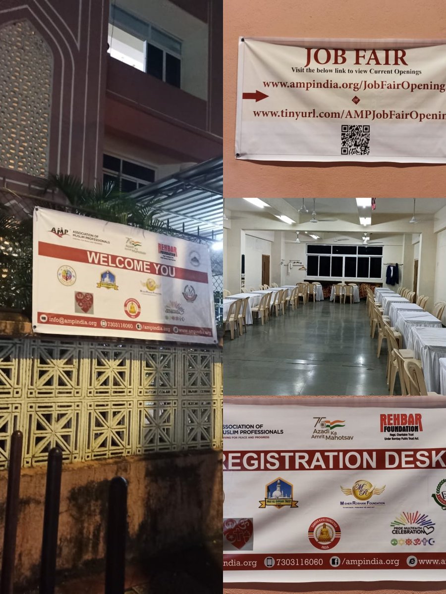 On the eve of #IndiaAt75 and to celebrate #AzadiKaAmritMahotsav, 
today we are arranging #UnityJobfair in Mumbai (Kurla).

We are ready to welcome all jobseekers  and may God bless them with the job of their choice.

Pray for the success of the event.

#UnityInDiversity