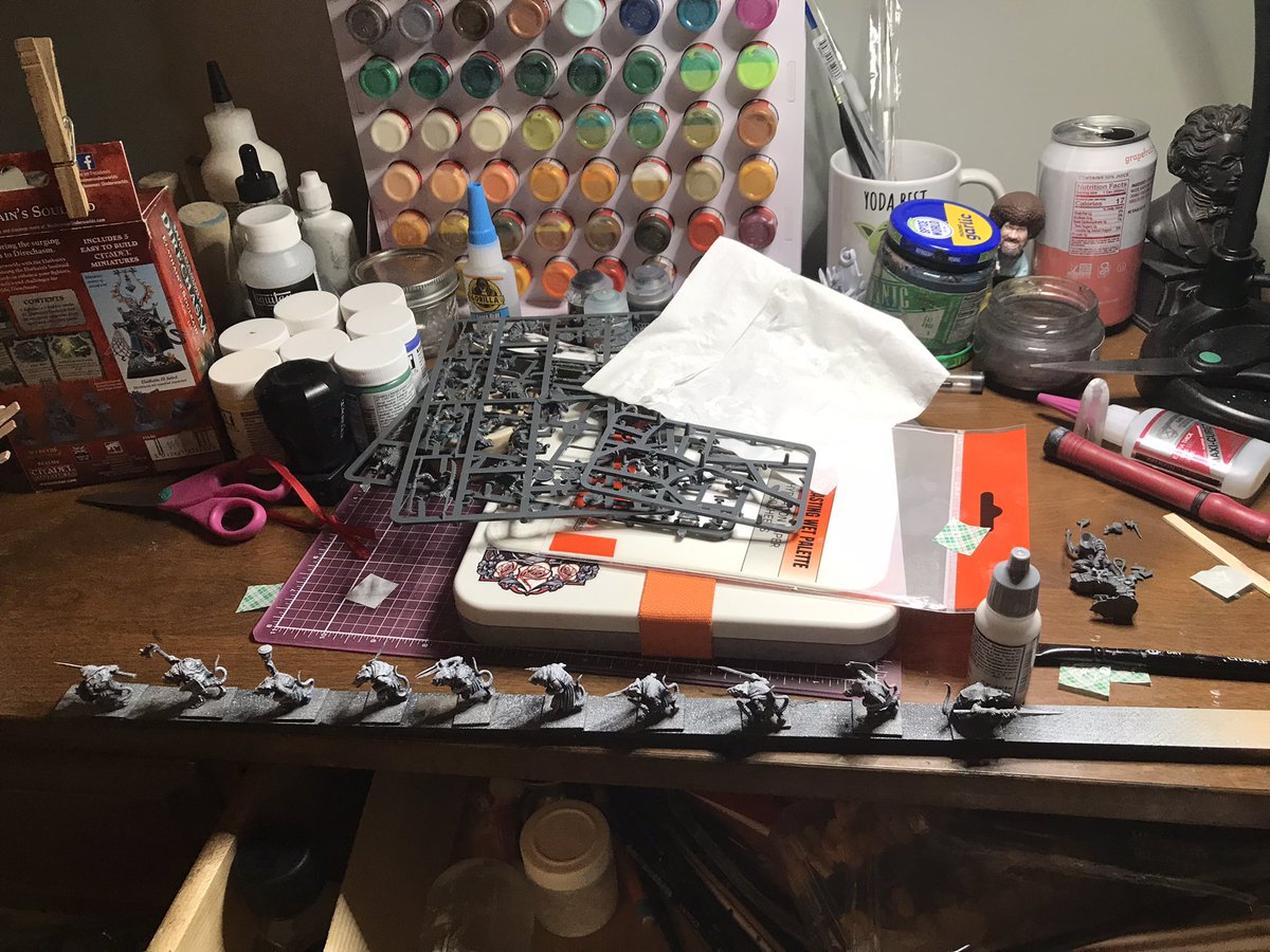 TheTableBard's tweet photo. #hobbystreak day 108-110🐀🧀
Rats. Rats. Started the next warcry warband. https://t.co/l7C9fkPuVG