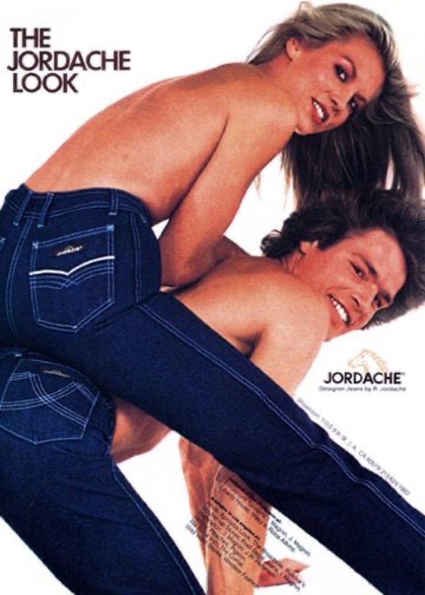 nostalgiapix25's tweet photo. When designer jeans became a thing in the early 80s, I really wanted a pair. My mom bought me Calvin Klein jeans. I was so upset. #1980s #ClassicAd #ad #advertisement #vintagead #jeans #jordache #nostalgia #memories #jeans https://t.co/eIxQZ30wjp