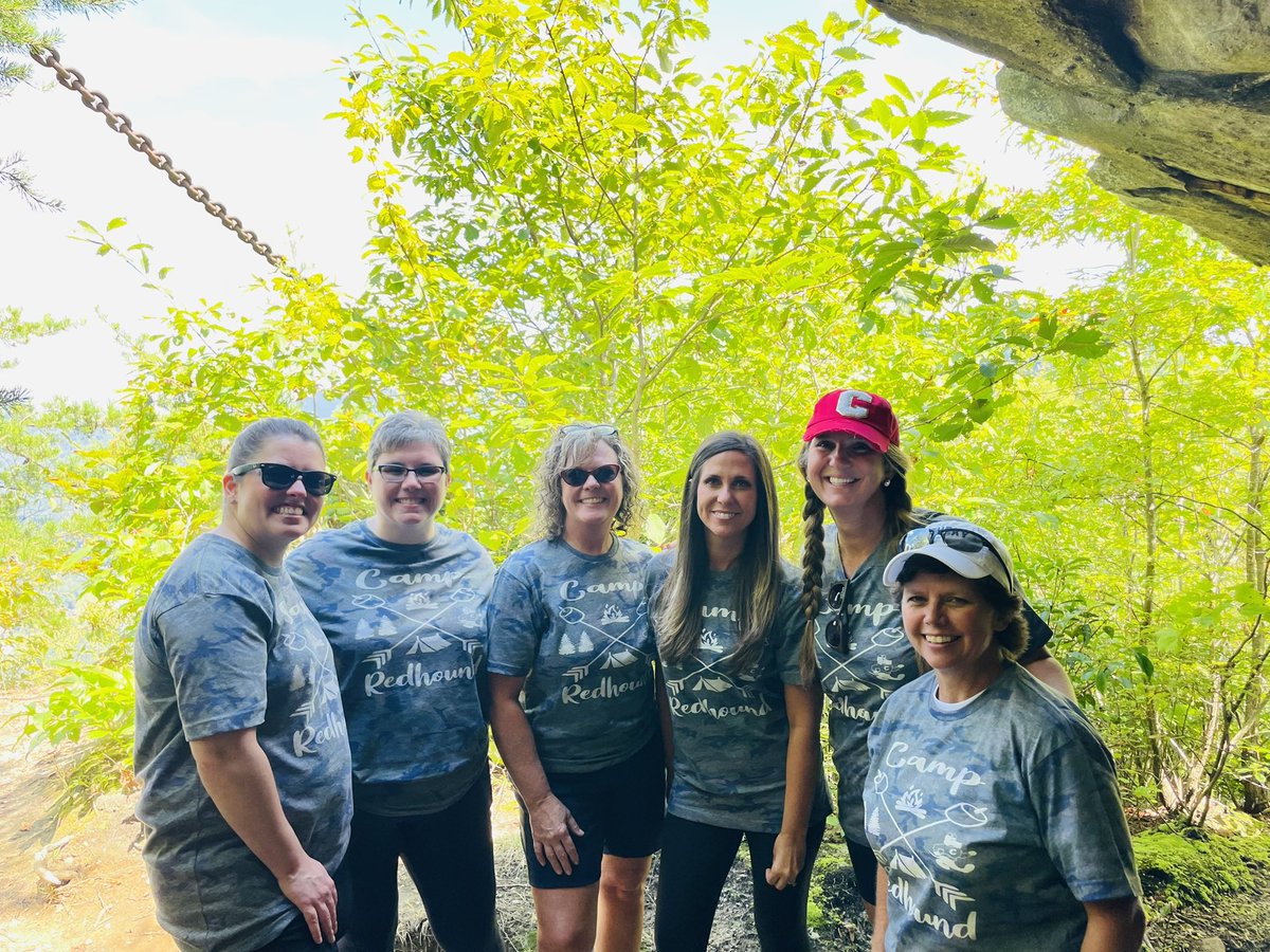 CPSredhounds's tweet photo. Today’s adventure brought us to Pine Mountain State Park! 🌲🪵 Our annual Team Lead Retreat is always so much fun and today was no different! A healthy dose of reflection, inspiration, planning, good food, good fun, and great company! #RedhoundPride #myCPSfamily 🐾❤️ https://t.co/R4DTXEZAEw