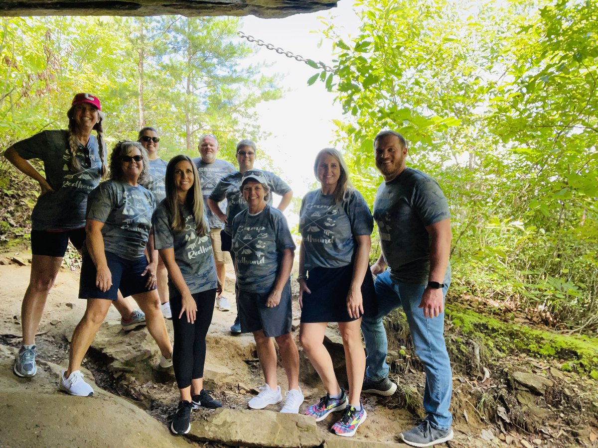 CPSredhounds's tweet photo. Today’s adventure brought us to Pine Mountain State Park! 🌲🪵 Our annual Team Lead Retreat is always so much fun and today was no different! A healthy dose of reflection, inspiration, planning, good food, good fun, and great company! #RedhoundPride #myCPSfamily 🐾❤️ https://t.co/R4DTXEZAEw