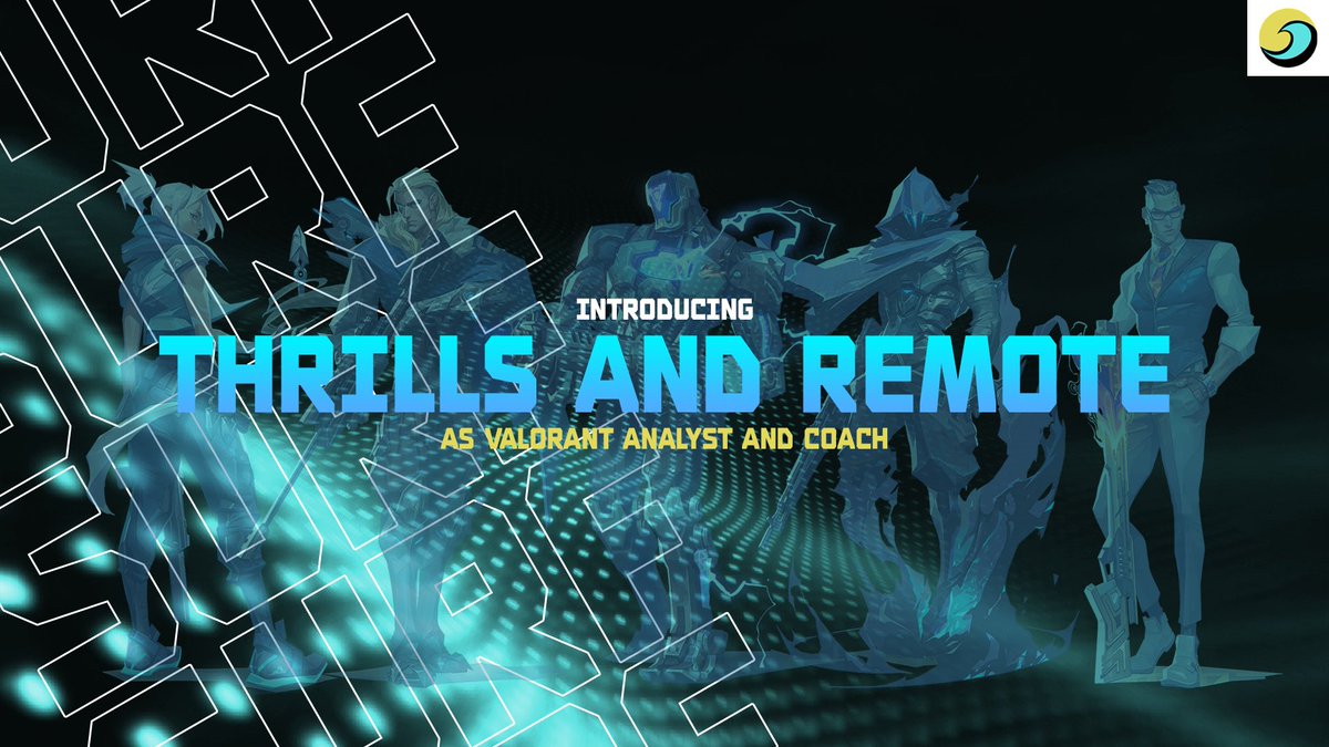 Please welcome our Valorant roster’s new coach <a href="/remote_valorant/">Remote</a> &amp; analyst <a href="/Thrills_val/">Thrills</a>