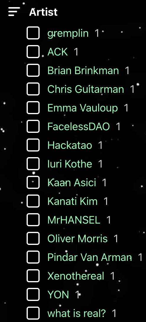 zeroruck_vetas's tweet photo. 2/7
1/1 Artist Leverage: The 8liens team with their deep connections in the NFT/crypto space were able to get 16 influential artist to create 1/1s for their collection. This does 2 things for them https://t.co/tdwaR9O5W9
