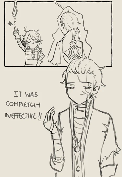 WIP dumbdumb stuff again finally drawing the mentor ehe 

The color difference between my screens is so devastating I couldn't even tell the canvas was tinted yellow HAHA

but im too lazy to fix it now..
idoitlater.. 