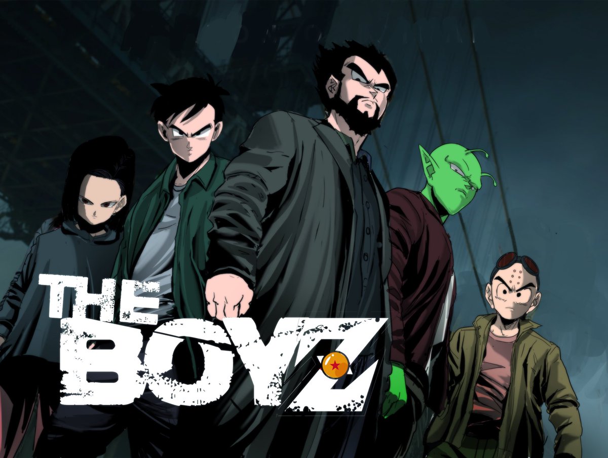 Here’s the finished version. 
The Boys X Dragonball