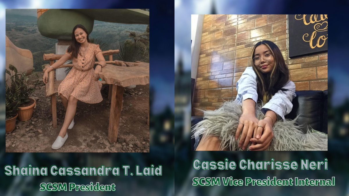 USTP_SCSM's tweet photo. Presenting the newly Elected SCSM-USTP CDO executives for the academic year 2022-2023.

Pres: Shaina Cassandra T. Laid 
VP Internal: Cassie Charisse Neri 
VP External: Melany Jane Salaum 
2nd yr Rep: AZ M. Radaña 
3rd yr Rep: Angel Grace Joville 
4th yr Rep: Kristine Jane M. Laid https://t.co/6yj7wAcF3C