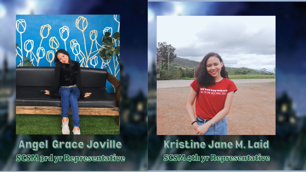 USTP_SCSM's tweet photo. Presenting the newly Elected SCSM-USTP CDO executives for the academic year 2022-2023.

Pres: Shaina Cassandra T. Laid 
VP Internal: Cassie Charisse Neri 
VP External: Melany Jane Salaum 
2nd yr Rep: AZ M. Radaña 
3rd yr Rep: Angel Grace Joville 
4th yr Rep: Kristine Jane M. Laid https://t.co/6yj7wAcF3C