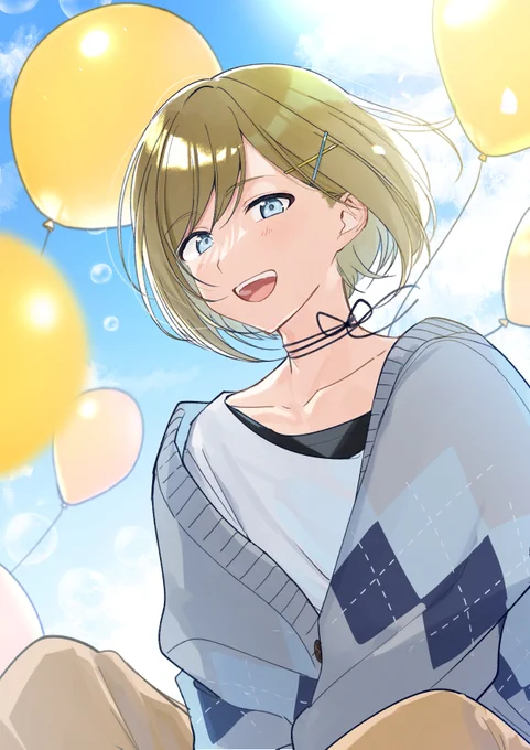 バーチャル息子 心結くんのお誕生日なので描きましたおめでと～ #アートコネクト 