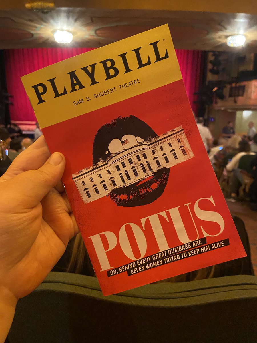 grateful for the wonderful escape from reality for two hours, & very glad I got to see this before it closes on Sunday @potusbway 💖