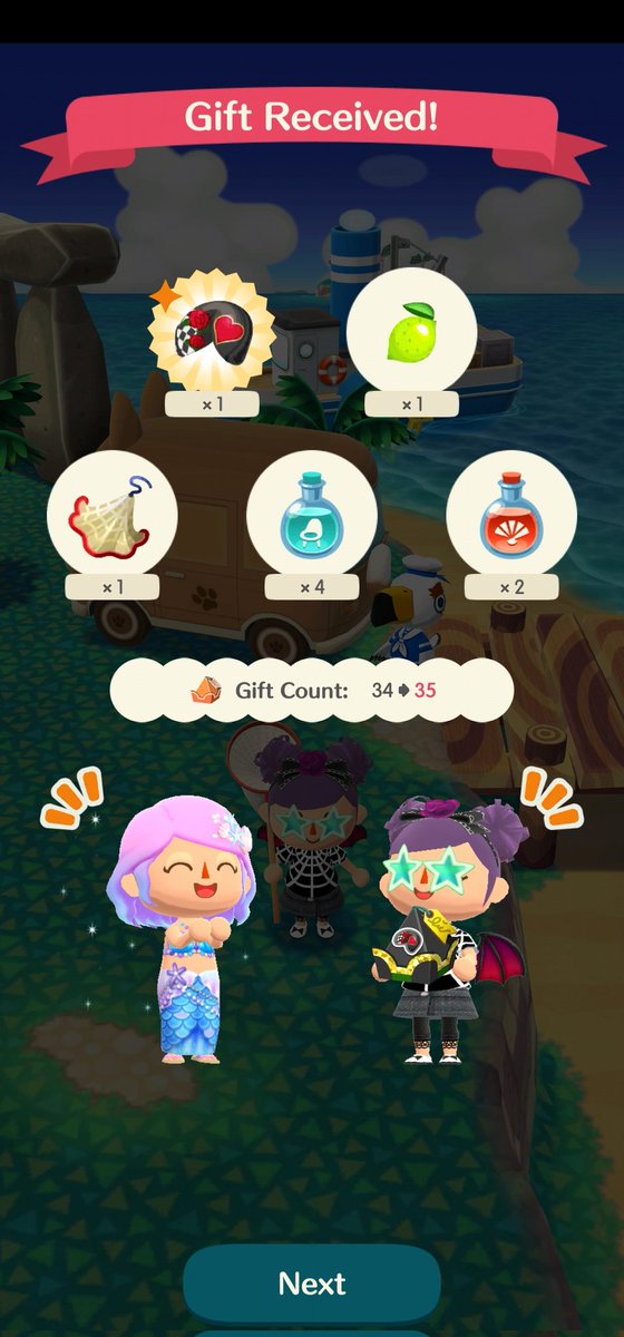 wickedpixey's tweet photo. Scored a whimsical fortune cookie in a gift and had a little concert with #Chadder today #AnimalCrossing #AnimalCrossingPocketCamp https://t.co/yJCFc80bOW