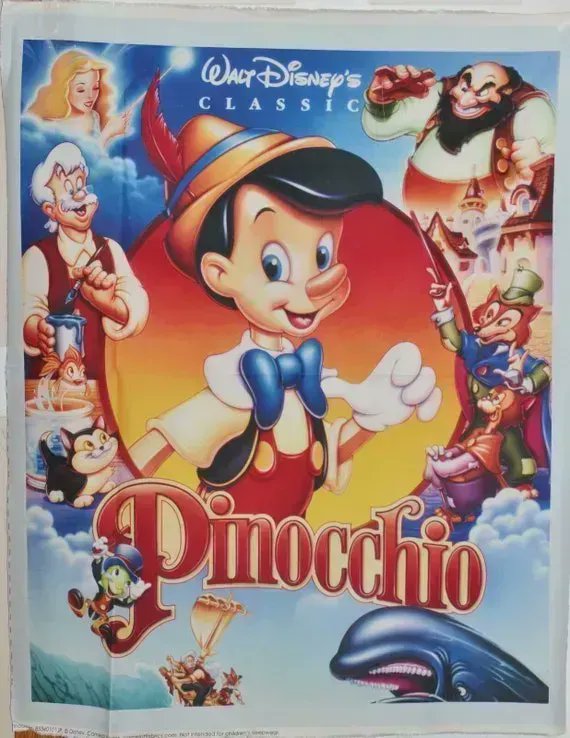 howarths63's tweet photo. #Disneys #Pinocchio Movie Poster #Magic #Fabric #Panel #Sewing #quilting #crafting #Quiltingcotton #Cotton https://t.co/3Shf3kacTN https://t.co/FDXKbsEp8s