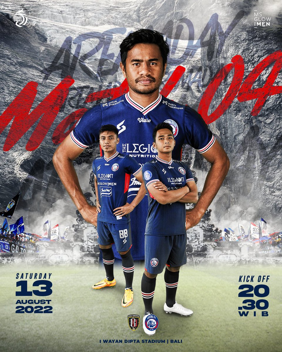AremafcOfficial's tweet photo. Optimis, 3 poin !🦁✊💙
#AremaDay

⚽ BALI UNITED vs AREMA FC
📅 Sabtu, 13 Agustus 2022
⏰ Kick Off: 20:30 WIB
🏟️ Stadion Kapten I Wayan Dipta
📺 Live : Indosiar &amp; vidio

#JiwaJawara
#aremafc #aremania #salamsatujiwa
#BriLiga1 https://t.co/JFu8XMHEXT