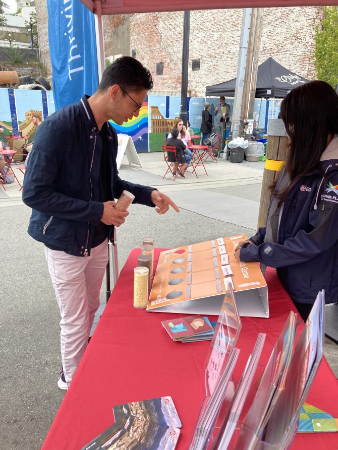 PortVancouver's tweet photo. Our team is back at #FridaysonFront presented by @DowntownNewWest. Don’t forget to stop by our Port of Vancouver tent and check out the different activities and information available. https://t.co/A7xzooErUh