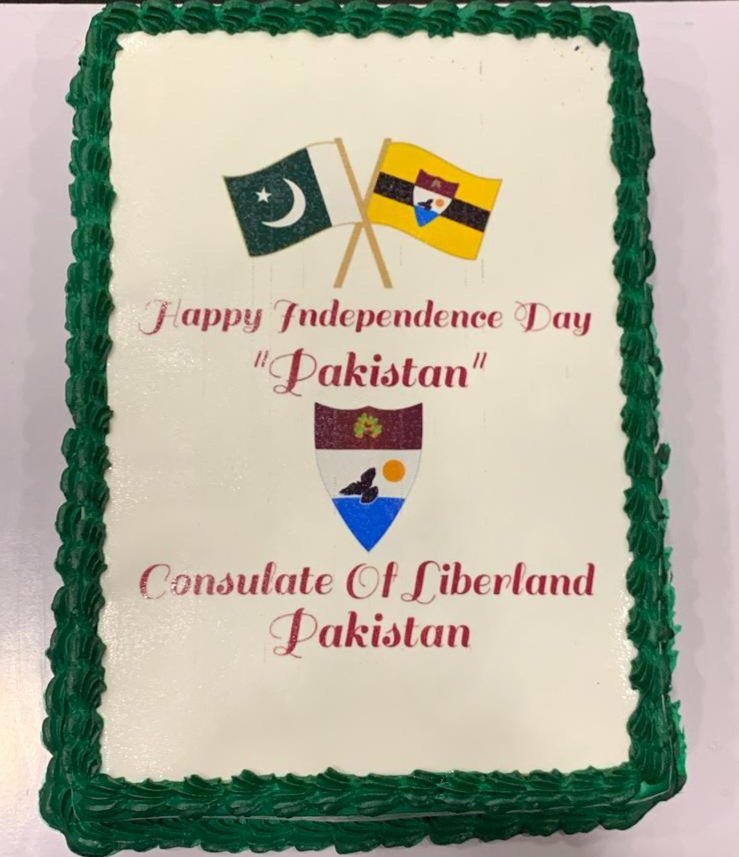 RanaAliZohaibPK's tweet photo. Cake Cutting Ceremony at Consulate of Liberland-Pakistan.
Press Secretary @RanaAliZohaibPK and Consul General @FAISALBUTT100 Congratulate Pakistan.
@Liberland_org @ForeignOfficePk @drtjabbasi @JedlickaVit @BBhuttoZardari @CMShehbaz https://t.co/8PVIZZt6gH