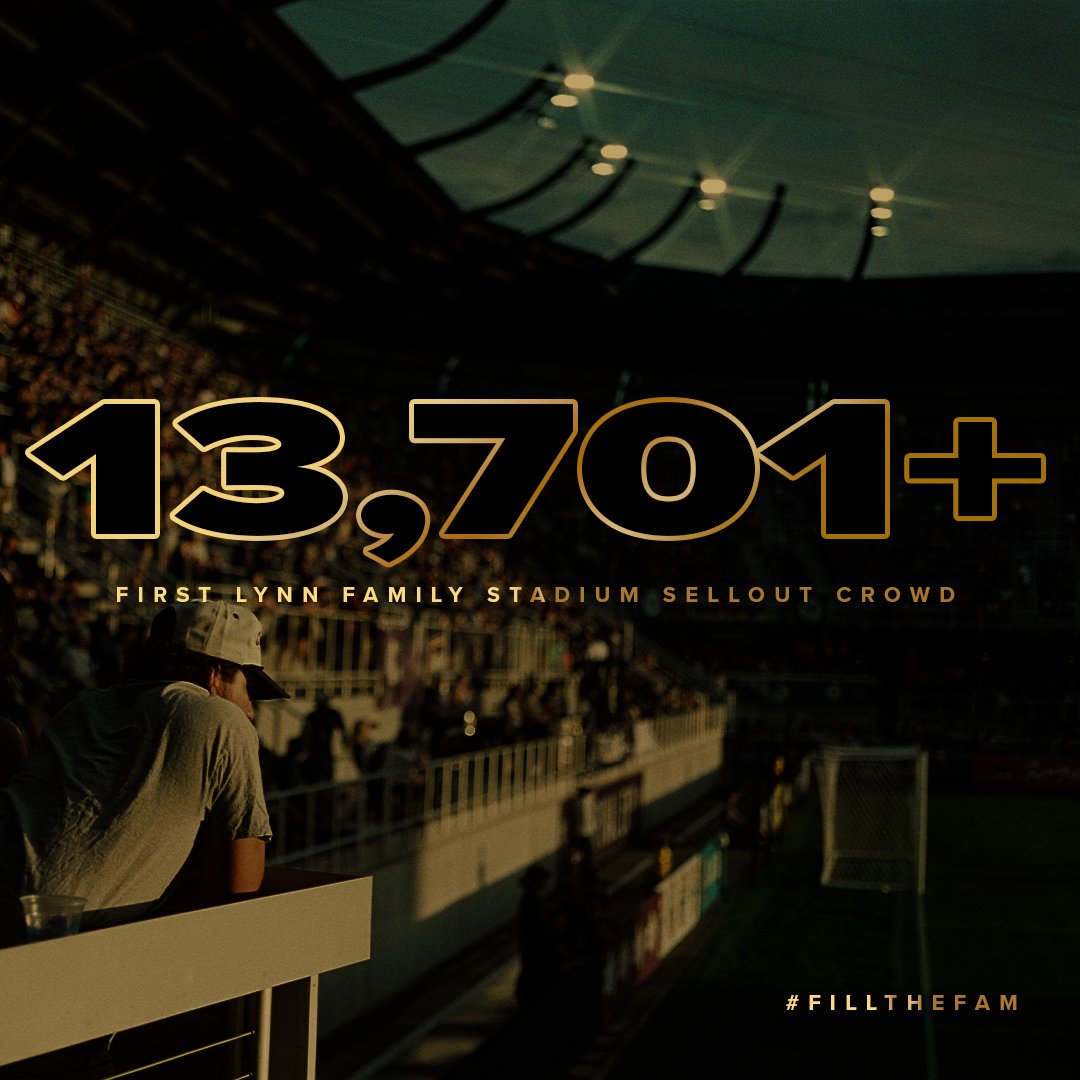 The 𝙛𝙞𝙧𝙨𝙩-𝙚𝙫𝙚𝙧 Lynn Family Stadium sellout. 👏

With all chair backs and supporter sections full, general admission tickets are now available for purchase 👉 bit.ly/3dvb4EA