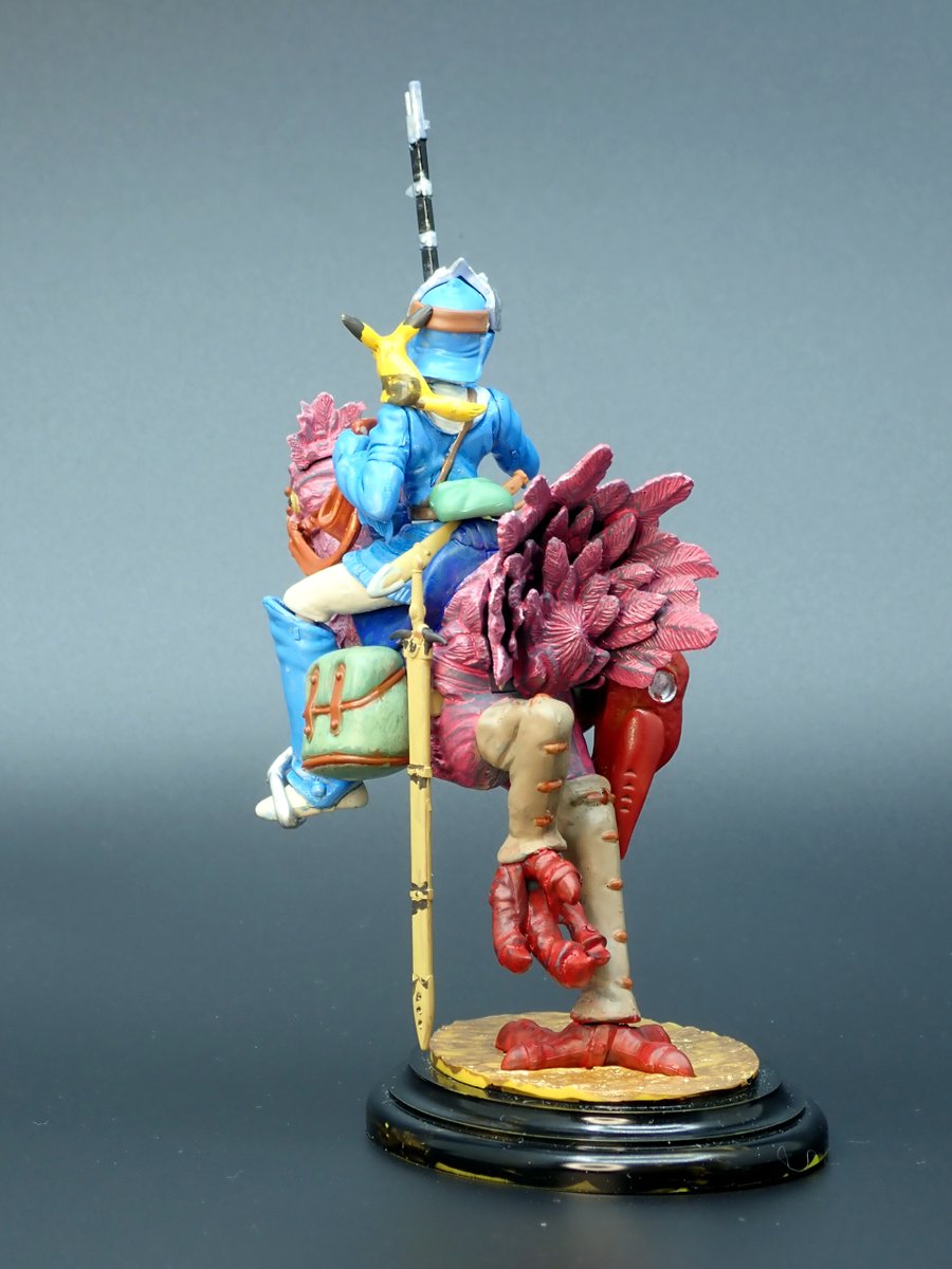 バンダイ　カイに乗るナウシカ
水性ホビーカラー筆塗り

70歳になる私の母が初めて完成させたプラモデルです。
数日おきに作業したので一か月ほどかかりましたが、横で教えながら母が作り上げていくのを見守るのは非常に楽しかったです。

#プラモデル
#風の谷のナウシカ