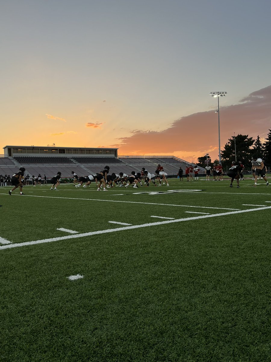 Nothing like an evening practice with a view! #GoCats #FallCamp #AllInAllTheTime