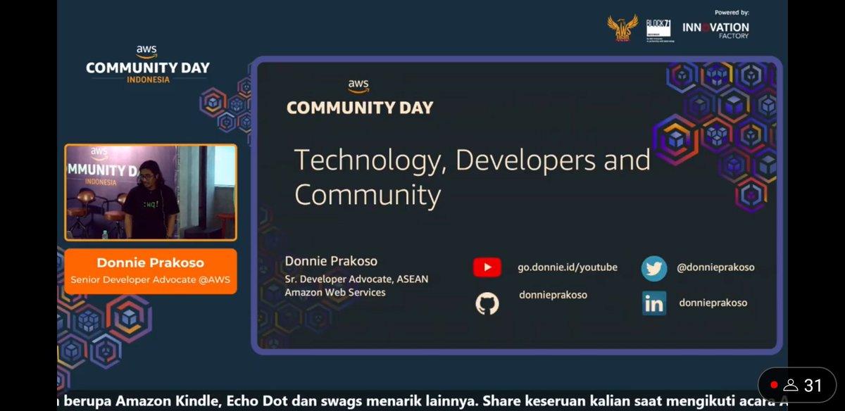annorawr's tweet image. Pembicara Pertama yang menginspirasi banget Bapak Donnie Prakoso 🔥 @awsugjkt @donnieprakoso #AWSCommunityDay2022 #awsugid #awsugjkt