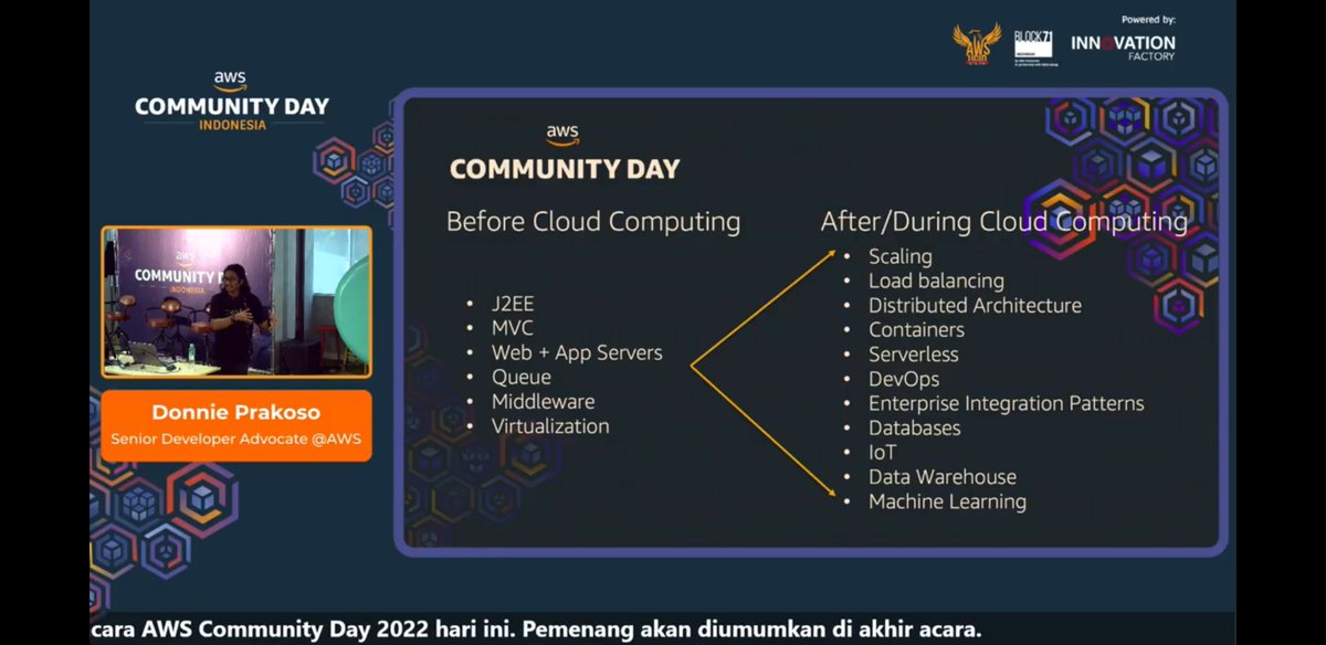 annorawr's tweet image. Pembicara Pertama yang menginspirasi banget Bapak Donnie Prakoso 🔥 @awsugjkt @donnieprakoso #AWSCommunityDay2022 #awsugid #awsugjkt