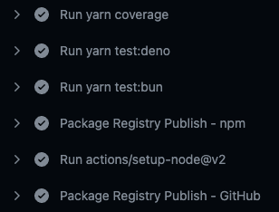 Have used bun enough now to be happy enough to put it alongside node & deno for testing in GitHub Actions before I publish out to the world.