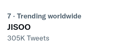 yasitsjisoo's tweet photo. JISOO #7 trending worldwide 🤩

JISOO CONCEPT TEASER
#6DaysToPinkVenom https://t.co/zM99TuwLC1
