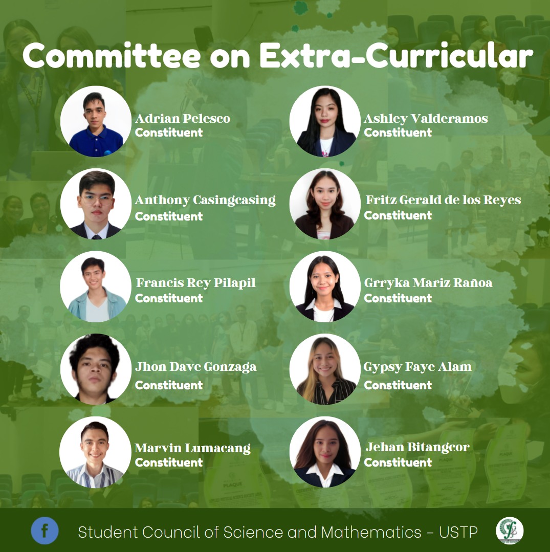 USTP_SCSM's tweet photo. Ola Wizards!

Presenting our newly SCSM Committees namely Extra-Curricular and Socio-Cultural  Year 2022-2023 that will greatly contribute for the welfare of our council. https://t.co/cxZ7XVsbLX