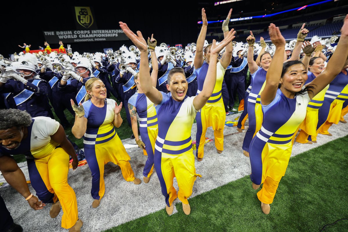 DCI's tweet photo. Bluecoats alumni — that was incredible. Happy 50th 💙

#DCI2022 | @Bluecoats https://t.co/O05WWEy8OM