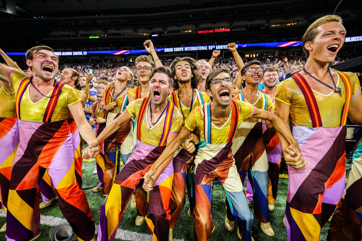 Bluecoats alumni — that was incredible. Happy 50th 💙

#DCI2022 | <a href="/Bluecoats/">Bluecoats</a>