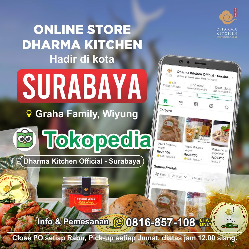 Dharma_Kitchen's tweet photo. Good News! Online Store kami hadir di Surabaya. Hubungi kami untuk info produk dan pemesanan https://t.co/MPGf4v9eGL

Healthy Food for Healthy Life ♥ https://t.co/WmKWzEN5Cc