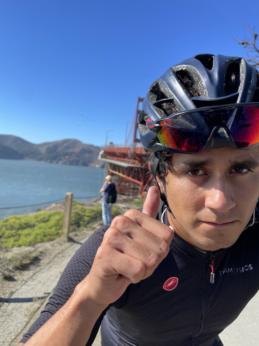 theride_cali's tweet photo. The Ride has started 🥳🥳

The first stage was from San Francisco to Sacramento!

152km!! 

The Golden Gate Bridge was our starting point 🌁

Then the staff took a detour to visit the Legion of Honor Museum.

Help us share our cause and Donate! 

#theride #california #cycling https://t.co/dYMqd5SoVw