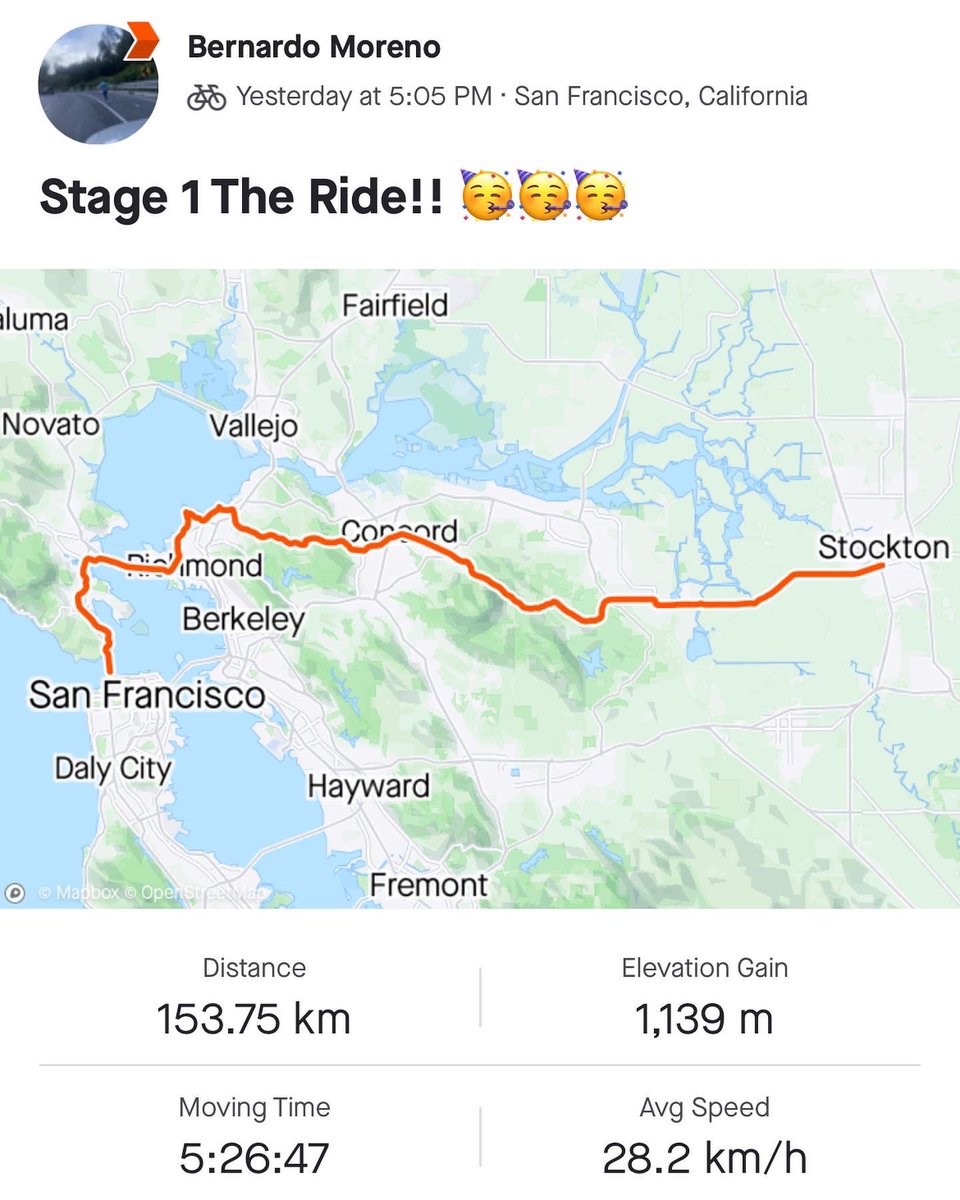 theride_cali's tweet photo. The Ride has started 🥳🥳

The first stage was from San Francisco to Sacramento!

152km!! 

The Golden Gate Bridge was our starting point 🌁

Then the staff took a detour to visit the Legion of Honor Museum.

Help us share our cause and Donate! 

#theride #california #cycling https://t.co/dYMqd5SoVw