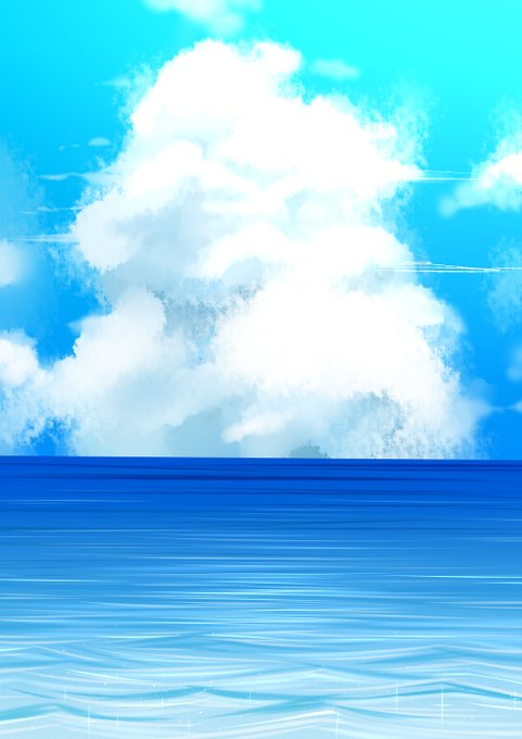 「青 飛行機雲」のTwitter画像/イラスト(新着)