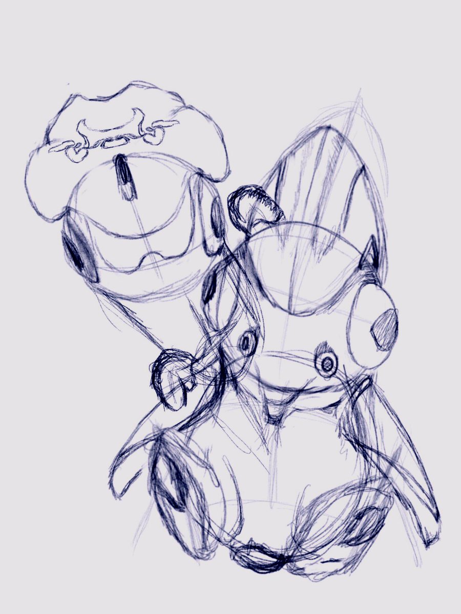 SpyralAtelier's tweet photo. unfinished sketch of #pengling and baby sea monkey from #subnautica below zero 🐧🐵🌊 https://t.co/lAvVIDZKPk