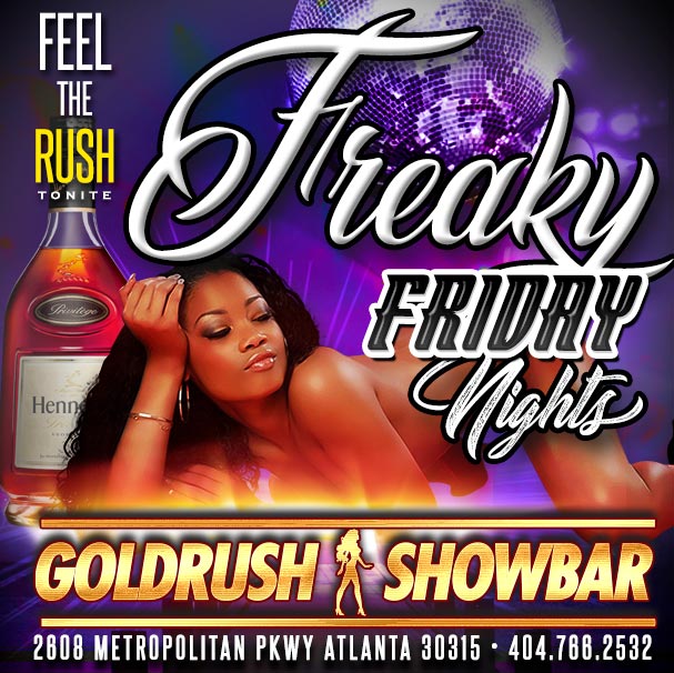 TheGoldrushATL's tweet photo. Made it to Friday 🎉🎉🎉 now we gettin’ our freAk on 😈💋🥂💯 Join us tonight at Goldrush Showbar 🔥🔥🔥 ✨✨✨#atlnightlife #atlstripclubs #goldrushatlanta #atlstripclubs #privatevipareas 👀 #greatmenu #openlatenight 🌙 💋💋💋 https://t.co/dgOVvk1fqV