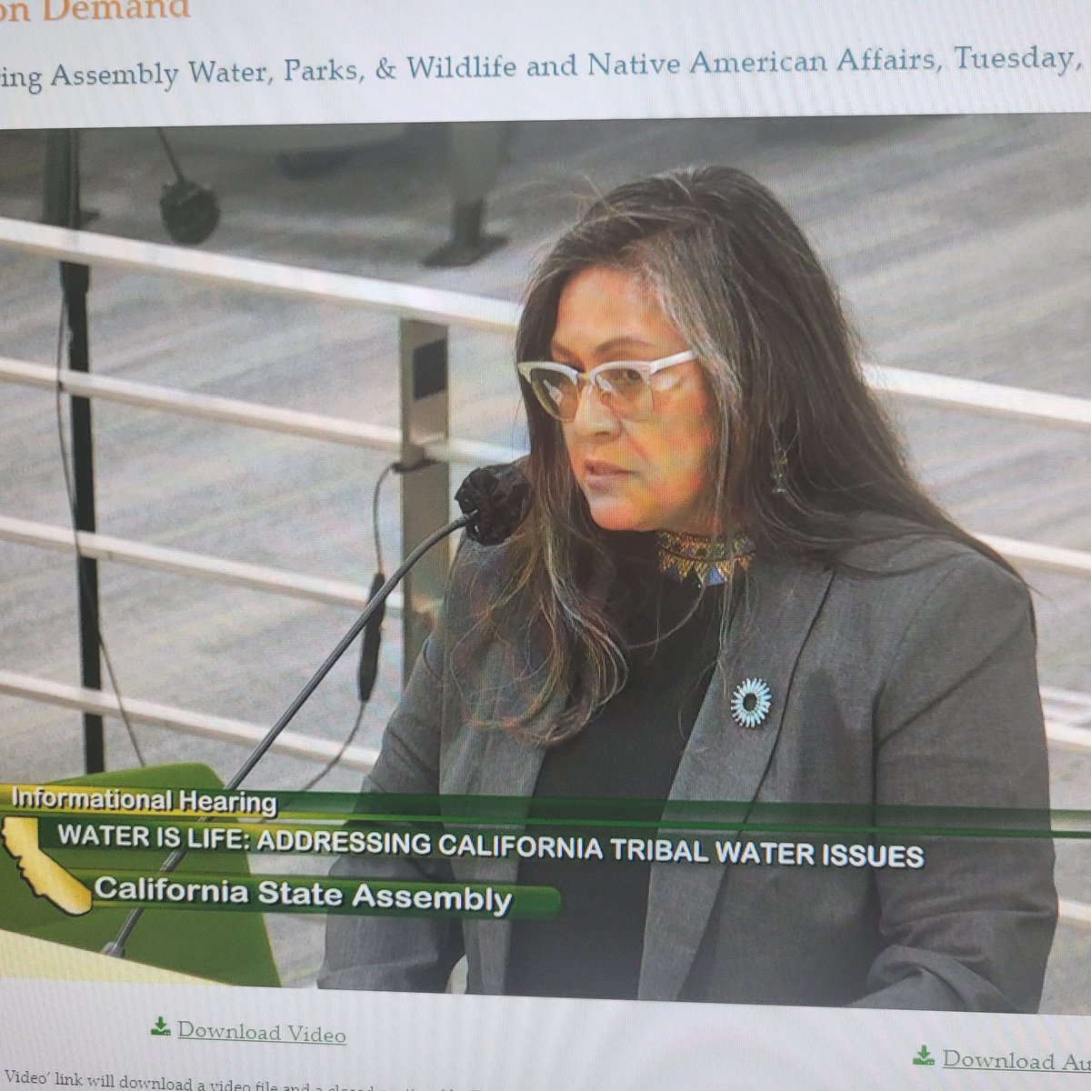 AAgustinez's tweet photo. Water is Life....repping DWR at Aug 9 joint hearing before Select Committee on Native Anerican Affairs https://t.co/GrSrPB2RPn