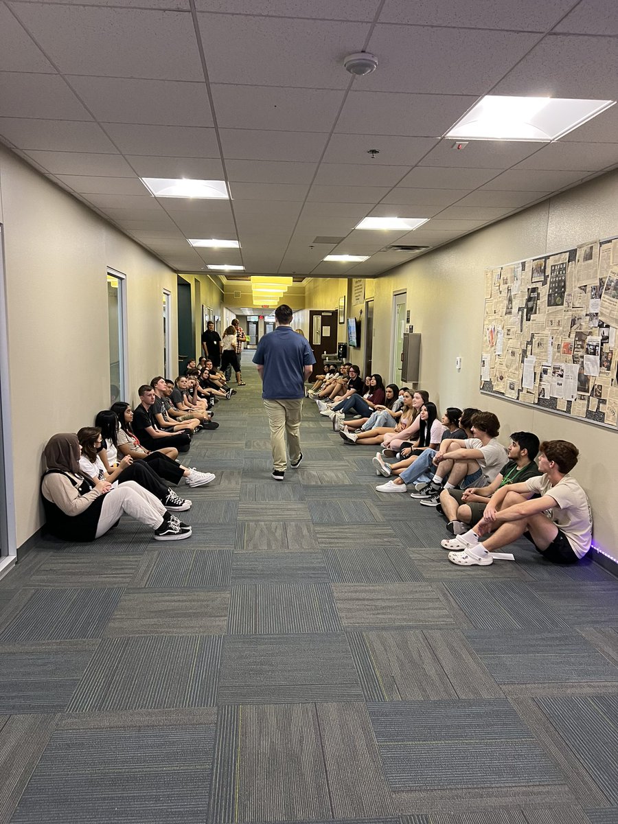 joshuacase_MET's tweet photo. We had a fashion show today to explain the dress code at MET and the importance of it. I explained guy’s business casual. #PeoriaMET #PeoriaMETTech https://t.co/tCjSpfnbn6