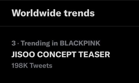 jisoovibe_chu's tweet photo. Top 3 WORLDWIDE
No one do it like Jisoo 🔥🔥

JISOO CONCEPT TEASER https://t.co/mgNWHMGUCL