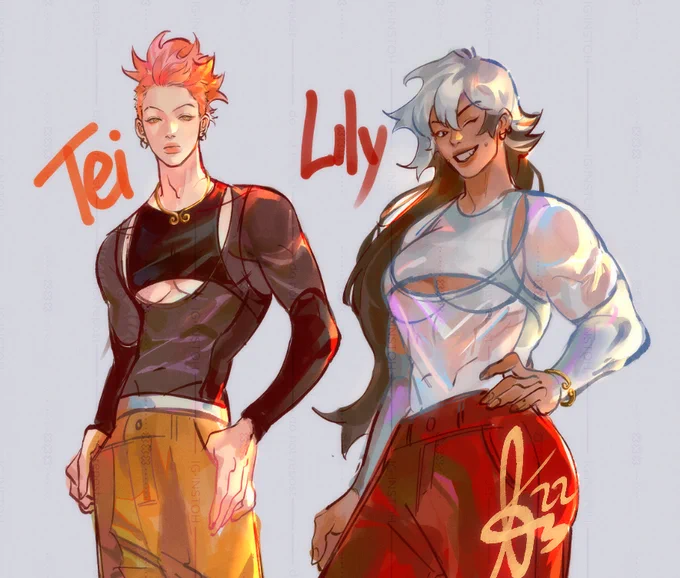 They are matching. 