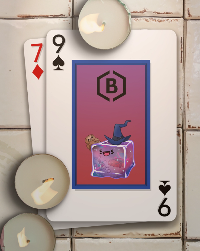 nonfungibleshop's tweet photo. Who's excited for @realspacepugs Poker?! ♠️♣️♥️♦️ 

Had to get a @The_Block_Group Jellycube hand!! https://t.co/AkDLJsNNPl