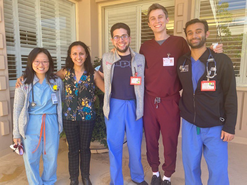 Wrapping up another great week at Stanford under the guidance of our fearless leader @SWaliany!! So much fun working alongside this phenomenal team! @PJuthani @StanfordMedRes @StanfordDeptMed @Ron_Witteles @StanfordChiefs