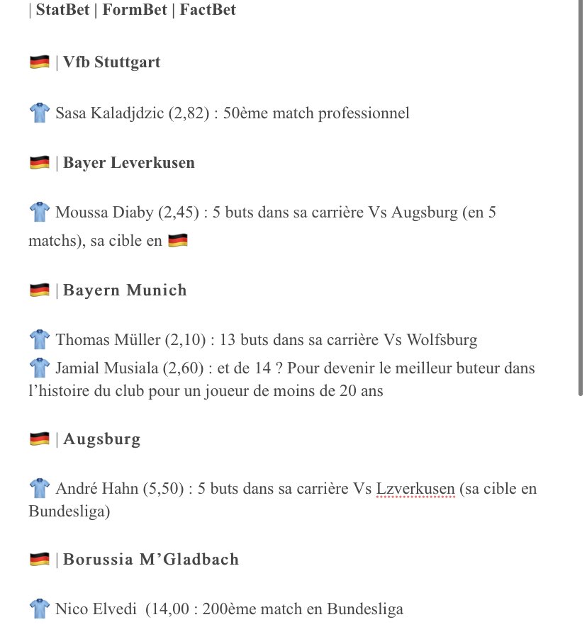 Drefherder's tweet photo. #StatBet #FormBet #FactBet #buteur

🗓 13/08 - 14/08

🇩🇪 #Bundesliga 
🏴󠁧󠁢󠁥󠁮󠁧󠁿 #PremierLeague 
🇮🇹 #SerieA
🇳🇱 #Eredivisie 
🏴󠁧󠁢󠁳󠁣󠁴󠁿 #Premiership 
🇩🇰 #Superligaen 

❤️ merci à ceux qui vont suivre  

#Football #TeamParieur https://t.co/kbgXLbaep3