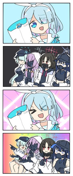 アリウス外人4コマ  
#ブルアカイラスト部 #BlueArchive 