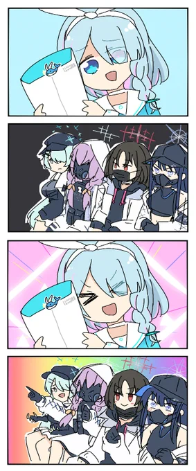 アリウス外人4コマ  
#ブルアカイラスト部 #BlueArchive 