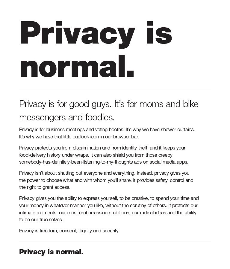 AWiseChefLizard's tweet photo. #oasis is privacy
Don't let them take it away from you. #freedom https://t.co/chD2sJF5l8