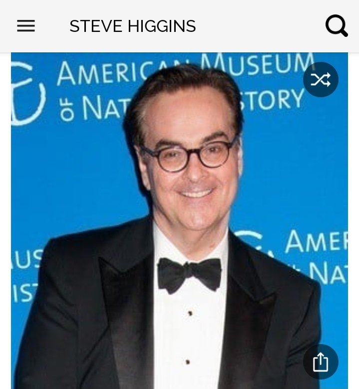 Happy birthday to this great comedian.  Happy birthday to Steve Higgins 