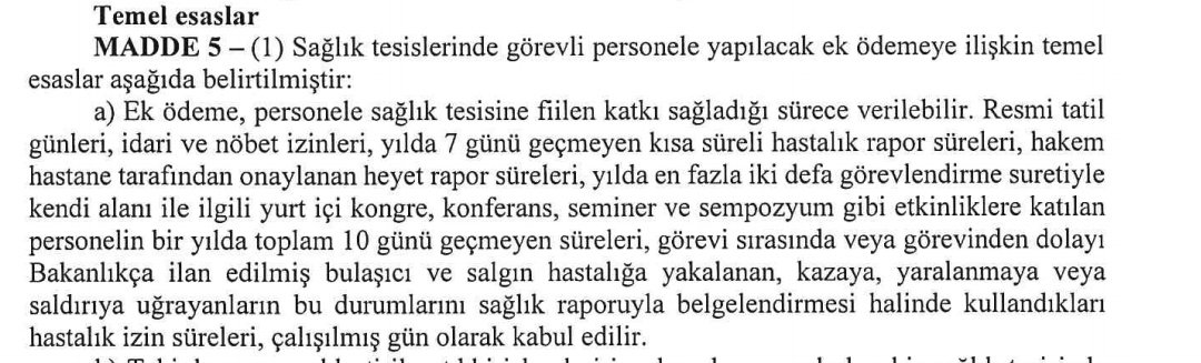 mustafaay66's tweet photo. @DrGzfy_58 @drfahrettinkoca Yayınlanan yönetmelikteki ilk madde malesef düşündüğümüz kadar iyimser değil. Her gün çalıştığım yere usulsüz rapor almaya çalışan memurları gördükçe hasta olsak bile rapor alamamak, alsak bile idari amirin çalışacak doktor yok deyip reddetmesi nasıl kabullenilebilr inanamıyorum https://t.co/FMiUgiTSuA