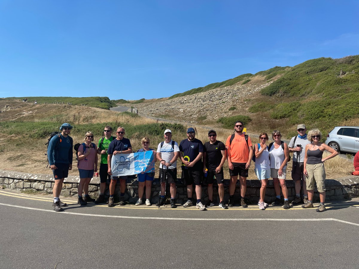 Ian and his walking team for the final 8 miles. Phew it was a hot one!!!