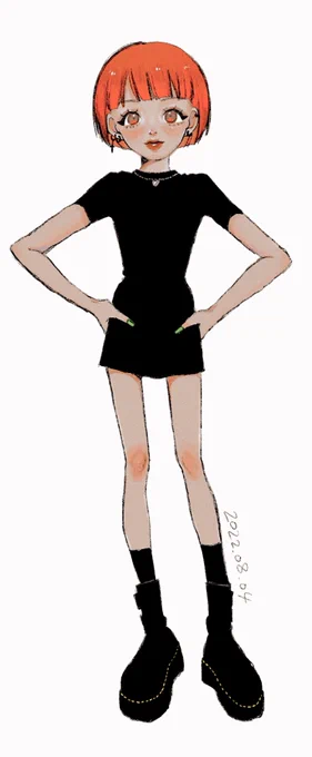 #ootd #illustration #イラスト 